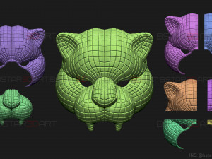 squid game mask - vip tiger mask cosplay 3d print model 3D Print Model