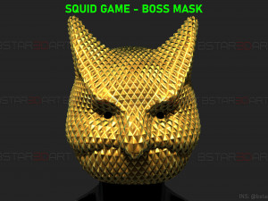 squid game mask - boss mask cosplay 3d print model 3D Print Model