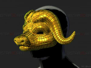 squid game mask - vip buffalo mask cosplay 3d print model 3D Print Model