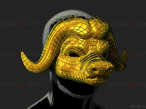 squid game mask - vip buffalo mask cosplay 3d print model 3D Print Model