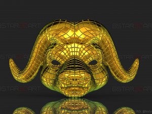 squid game mask - vip buffalo mask cosplay 3d print model Modelo de impresión 3D