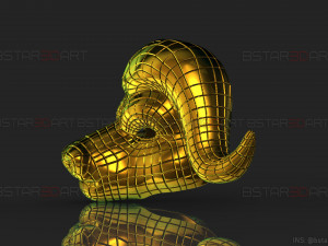 squid game mask - vip buffalo mask cosplay 3d print model Modelo de impresión 3D