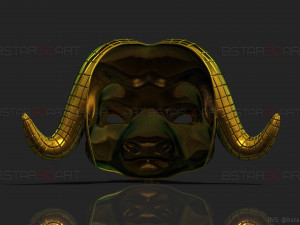 squid game mask - vip buffalo mask cosplay 3d print model Modelo de impresión 3D