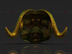 squid game mask - vip buffalo mask cosplay 3d print model 3D Print Model