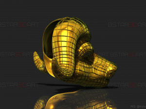 squid game mask - vip buffalo mask cosplay 3d print model Modelo de impresión 3D