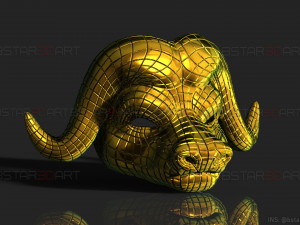 squid game mask - vip buffalo mask cosplay 3d print model Modelo de impresión 3D