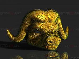 squid game mask - vip buffalo mask cosplay 3d print model 3D Print Model
