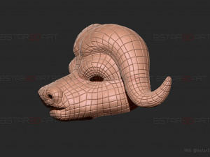 squid game mask - vip buffalo mask cosplay 3d print model Modelo de impresión 3D