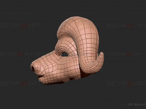 squid game mask - vip buffalo mask cosplay 3d print model Modelo de impresión 3D