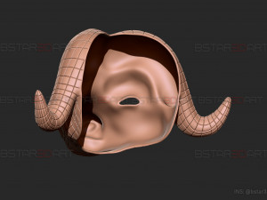 squid game mask - vip buffalo mask cosplay 3d print model Modelo de impresión 3D