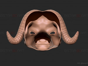 squid game mask - vip buffalo mask cosplay 3d print model Modelo de impresión 3D