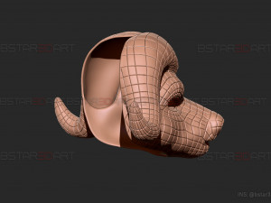 squid game mask - vip buffalo mask cosplay 3d print model Modelo de impresión 3D