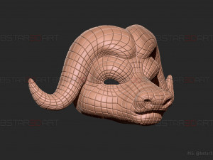 squid game mask - vip buffalo mask cosplay 3d print model Modelo de impresión 3D