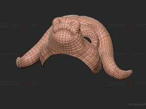 squid game mask - vip buffalo mask cosplay 3d print model Modelo de impresión 3D