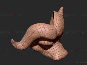 squid game mask - vip buffalo mask cosplay 3d print model 3D Print Model