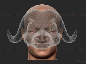 squid game mask - vip buffalo mask cosplay 3d print model 3D Print Model