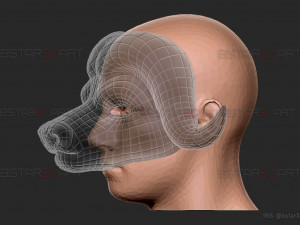 squid game mask - vip buffalo mask cosplay 3d print model Modelo de impresión 3D