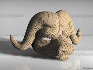 squid game mask - vip buffalo mask cosplay 3d print model Modelo de impresión 3D