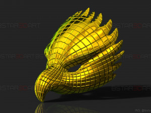 squid game mask - vip eagle mask cosplay 3d print model 3D Принт Модель