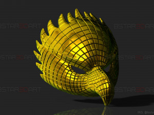 squid game mask - vip eagle mask cosplay 3d print model 3D Принт Модель