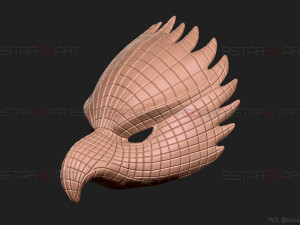 squid game mask - vip eagle mask cosplay 3d print model 3D Принт Модель