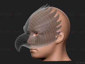squid game mask - vip eagle mask cosplay 3d print model 3D Принт Модель