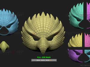 squid game mask - vip eagle mask cosplay 3d print model 3D Принт Модель