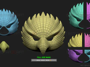 squid game mask - vip eagle mask cosplay 3d print model 3D Print Model
