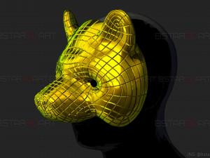 squid game mask - vip bear mask cosplay 3d print model Model do druku 3D