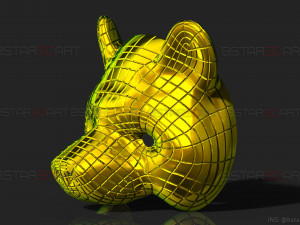 squid game mask - vip bear mask cosplay 3d print model Model do druku 3D