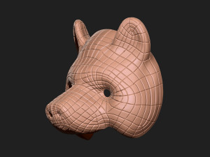 squid game mask - vip bear mask cosplay 3d print model Model do druku 3D