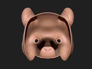 squid game mask - vip bear mask cosplay 3d print model Model do druku 3D