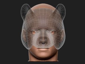 squid game mask - vip bear mask cosplay 3d print model Model do druku 3D