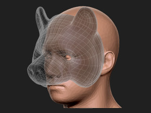 squid game mask - vip bear mask cosplay 3d print model Model do druku 3D