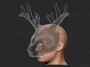 squid game mask - vip deer mask cosplay 3D Print Model