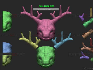squid game mask - vip deer mask cosplay 3D Print Model