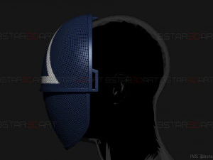 squid game mask - soldier mask foldable-moveable - with tutorial 3d print model 3D Print Model