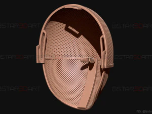 squid game mask - soldier mask foldable-moveable - with tutorial 3d print model 3D Print Model