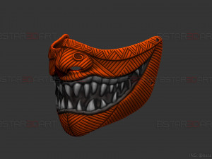 hannya devil mask halloween cosplay 3D 打印模型
