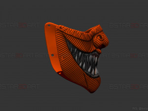 hannya devil mask halloween cosplay 3D 打印模型