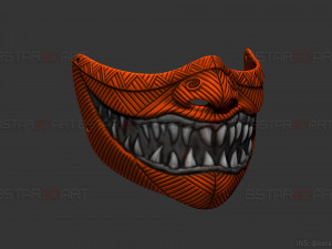 hannya devil mask halloween cosplay 3D 打印模型