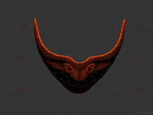 hannya devil mask halloween cosplay 3D 打印模型