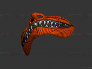 hannya devil mask halloween cosplay 3D 打印模型