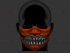 hannya devil mask halloween cosplay 3D 打印模型
