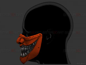 hannya devil mask halloween cosplay 3D Print Model