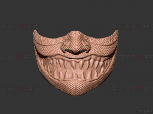 hannya devil mask halloween cosplay 3D 打印模型