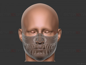 hannya devil mask halloween cosplay 3D 打印模型