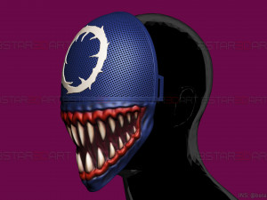squid game mask - soldier venom mask fan art 3D Baskı Modeli