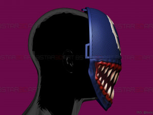 squid game mask - soldier venom mask fan art 3D Baskı Modeli