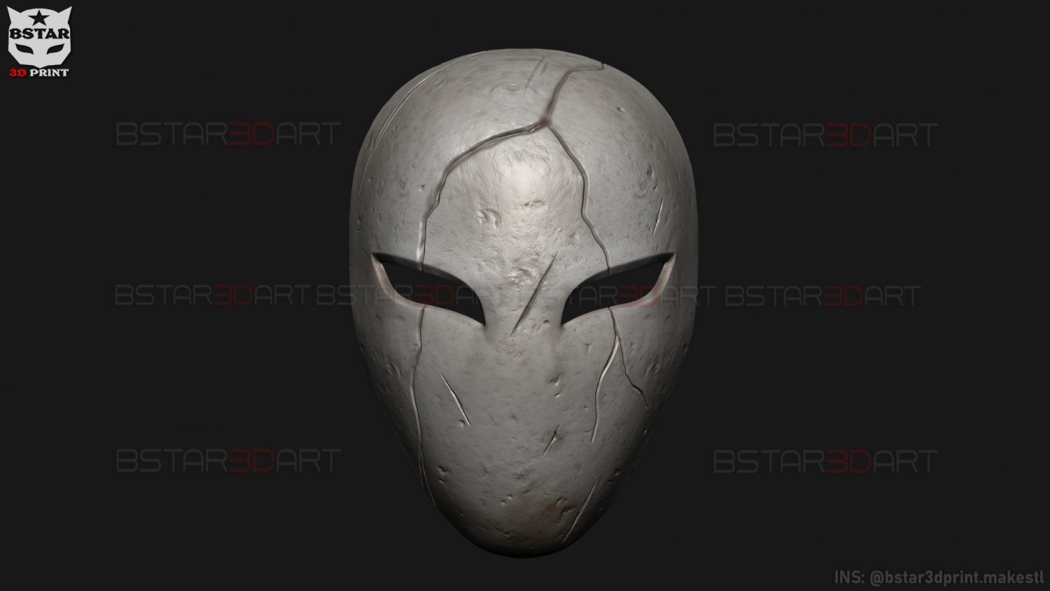 Neon White Game Cosplay Mask 3D Print Model File STL 